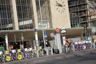 Die neue Citybike-Station am Wiener Westbahnhof